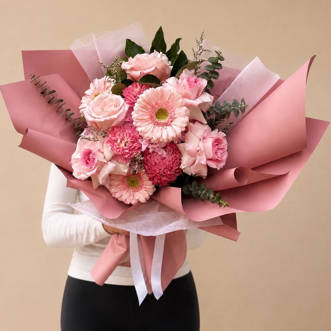 Pink flower bouquet. Same day flower delivery across Castle Hill, Kellyville and Parramatta