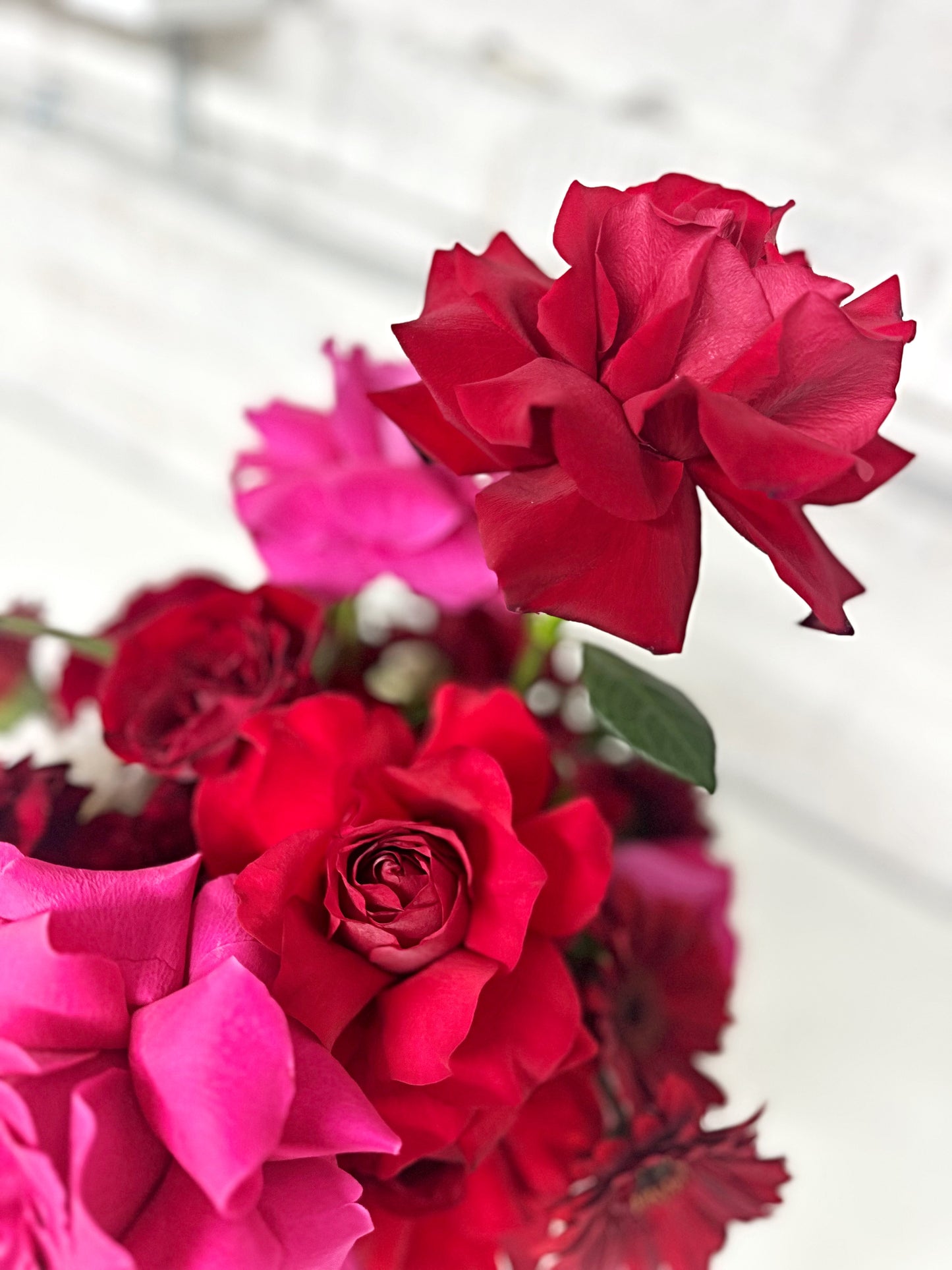 Crimson Kiss Luxe Vase Arrangement