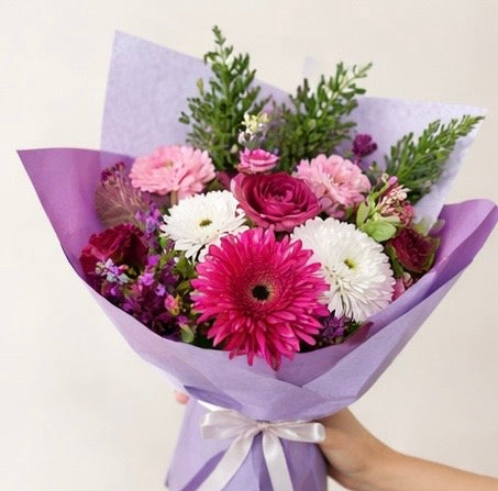 Florist Choice Bouquet purple - same day delivery across the Hills District daily 
