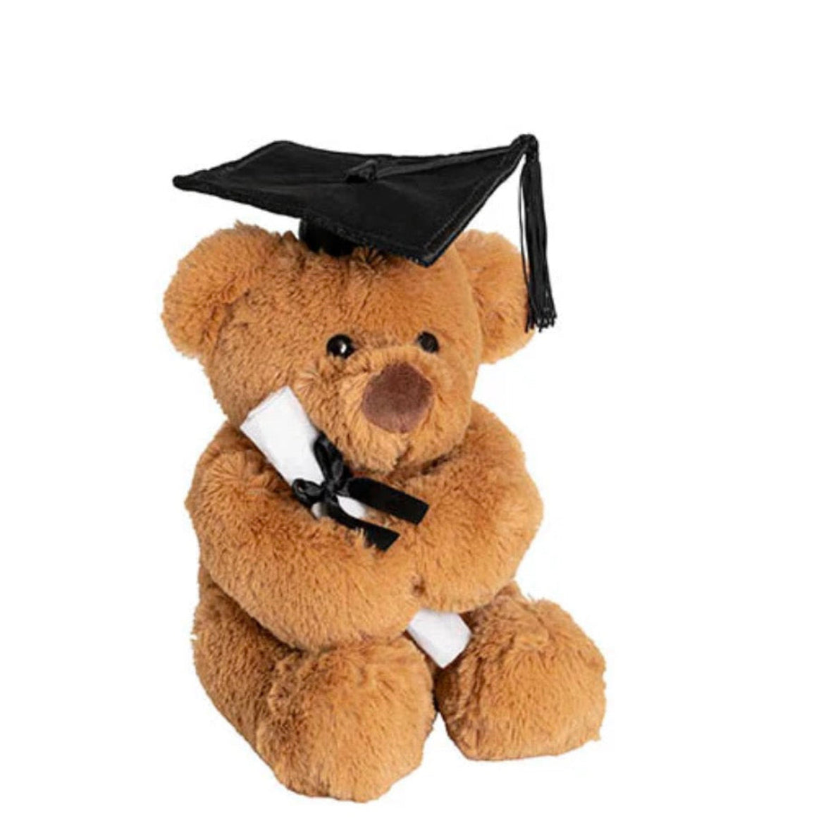 Plush teddy bear wearing a graduation cap and gown _ Graduation Gifts and Flowers Sydney