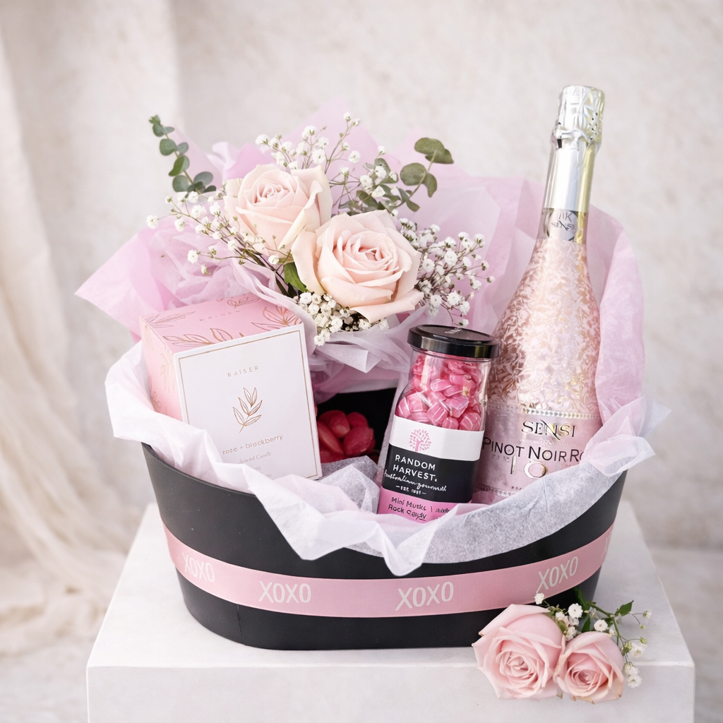Bubbles and Blooms Luxe Hamper