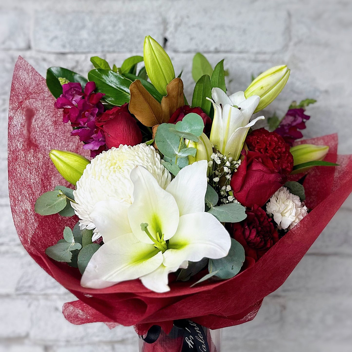 Scarlet Lily Love Bouquet