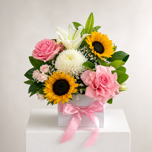 Sunflower Mothers Day Box Flowers arrangement Sydney florist